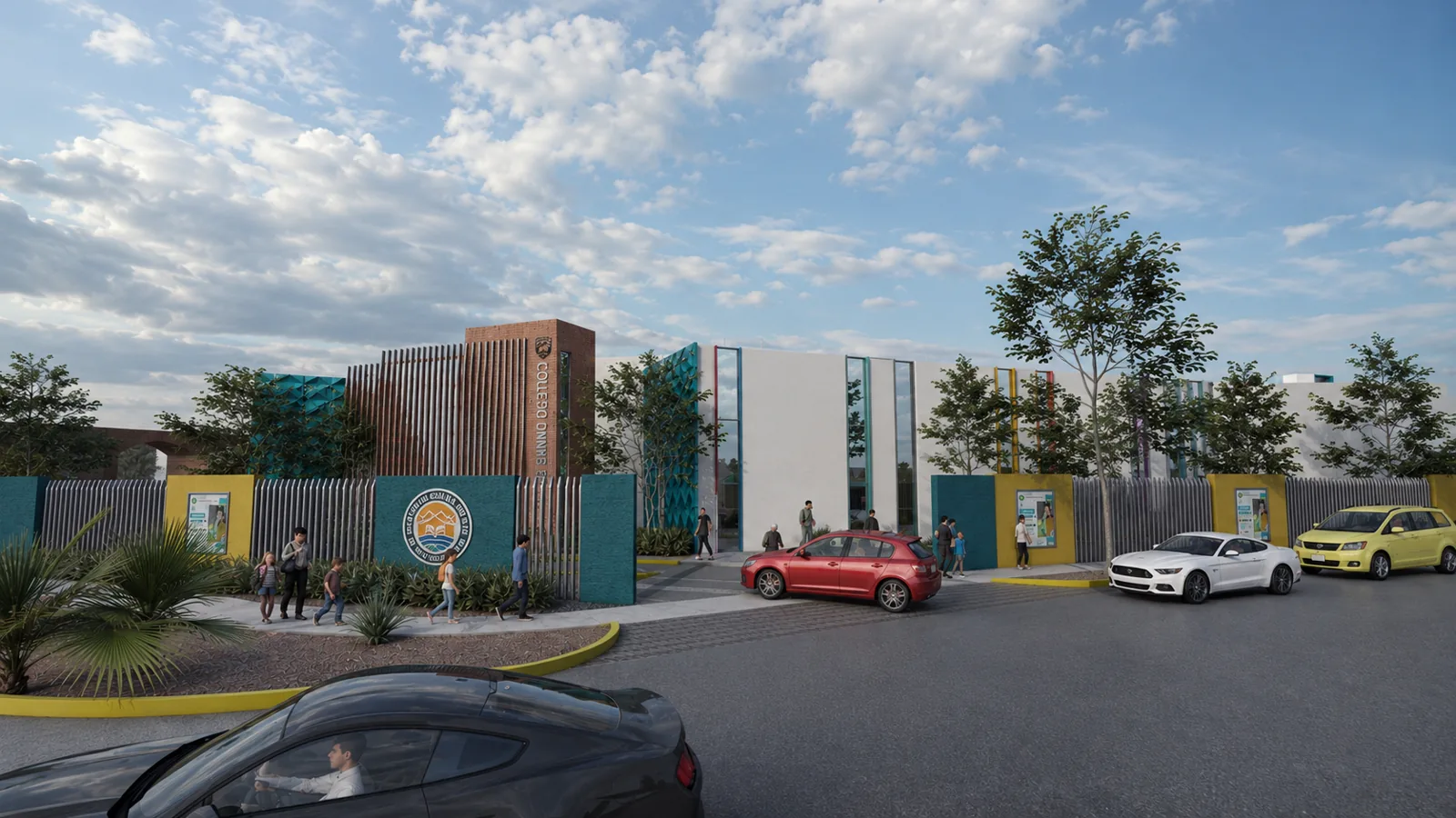Render de las nuevas instalaciones del Colegio Dunas Frontera